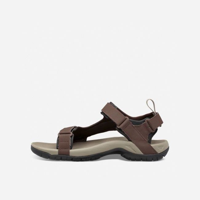 Chocolate Brown Teva Meacham Men's Sandals | Y5IKUHU