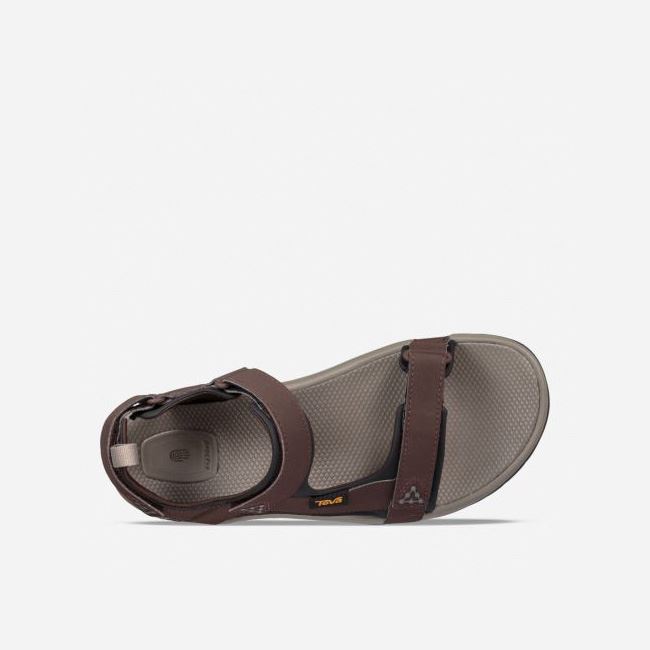 Chocolate Brown Teva Meacham Men's Sandals | Y5IKUHU