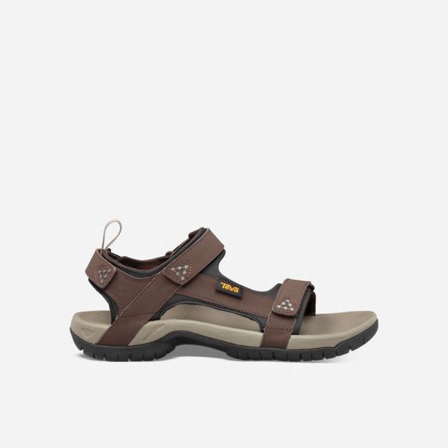 Chocolate Brown Teva Meacham Men\'s Sandals | Y5IKUHU