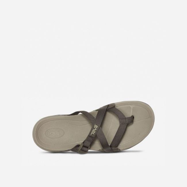 Chocolate Teva Ascona Flip Women's Sandals | SD36NO2