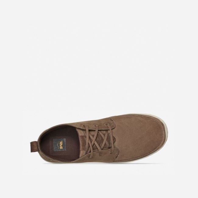 Chocolate Teva Canyon Life Chukka Men's Shoes | IWKDISX