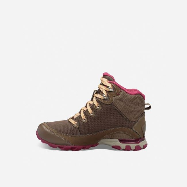 Chocolate Teva Sugarpine Mid WP Women's Boots | 05IYX55