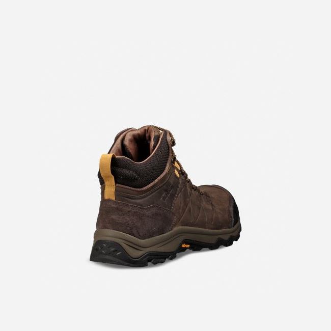 Coffee Teva Arrowood Riva Mid WP Men's Hiking Boots | RM7GF1O