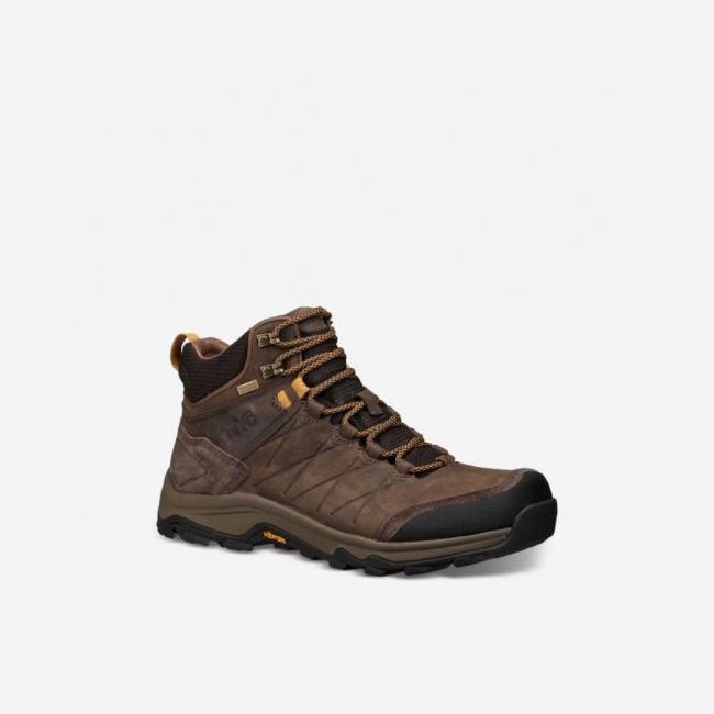 Coffee Teva Arrowood Riva Mid Waterproof Men's Boots | EN88G0Q