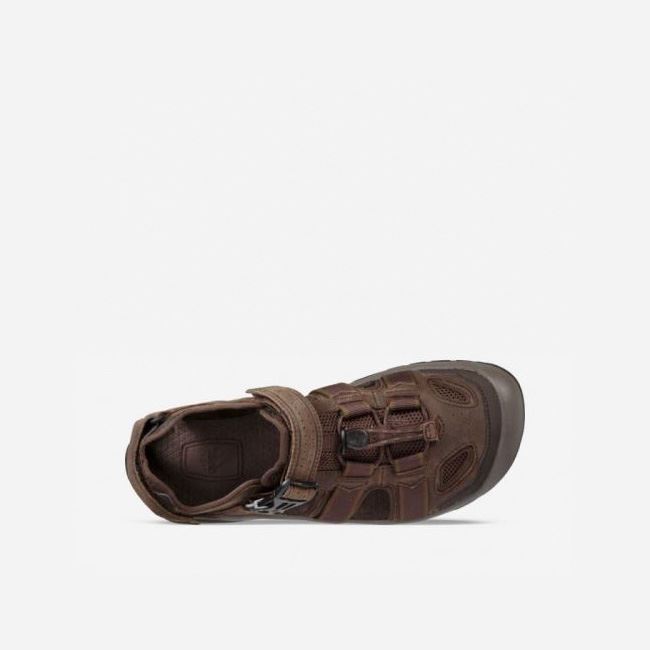 Coffee Teva Omnium 2 Leather Men's Shoes | F131SS5