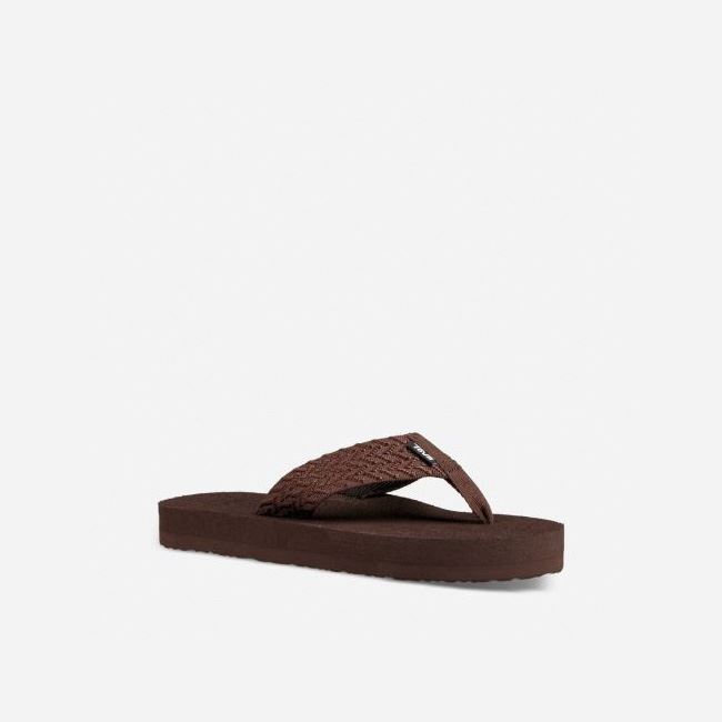 Coffee Teva Original Mush Women's Flip Flops | WMZC0TC