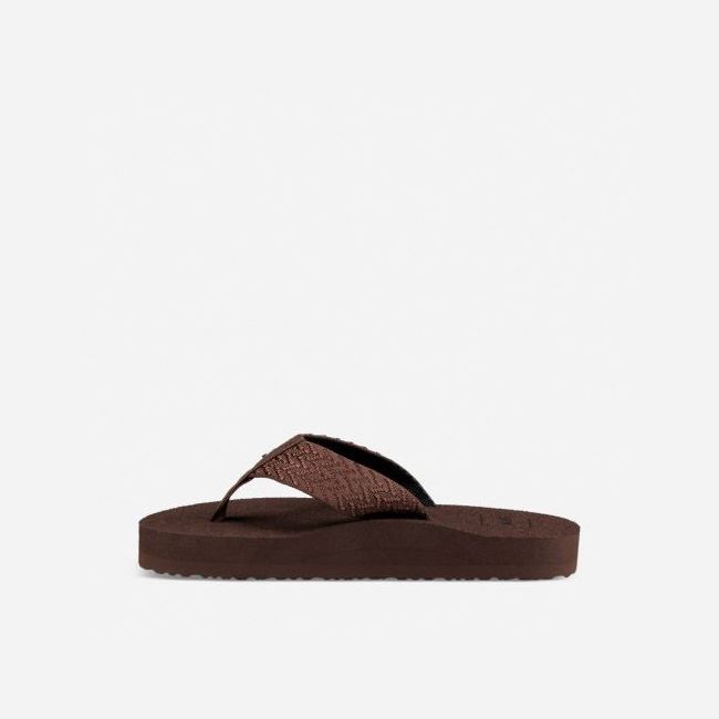 Coffee Teva Original Mush Women's Flip Flops | WMZC0TC