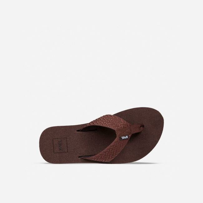 Coffee Teva Original Mush Women's Flip Flops | WMZC0TC