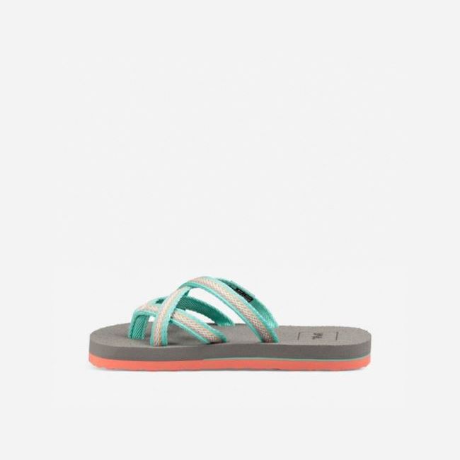 Coral Teva Olowahu Kids' Sandals | D7744XJ