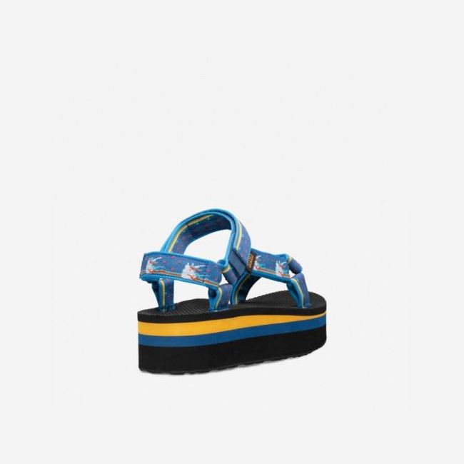 Dark Blue Teva Flatform Universal Women's Sandals | TQ8PVR2