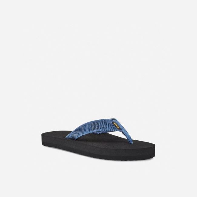 Dark Blue Teva Original Mush Men's Flip Flops | 4YH8NFE