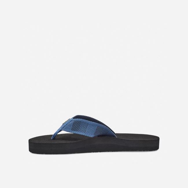 Dark Blue Teva Original Mush Men's Flip Flops | 4YH8NFE