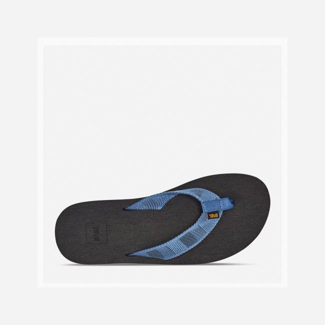 Dark Blue Teva Original Mush Men's Flip Flops | 4YH8NFE