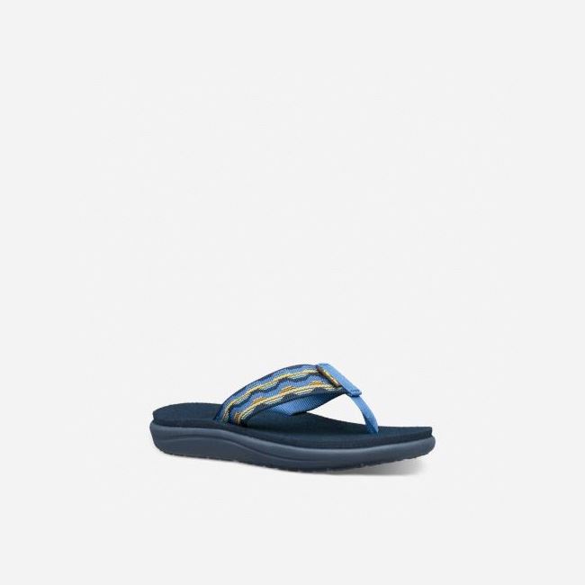 Dark Blue Teva Voya Kids' Flip Flops | KOFSE6G