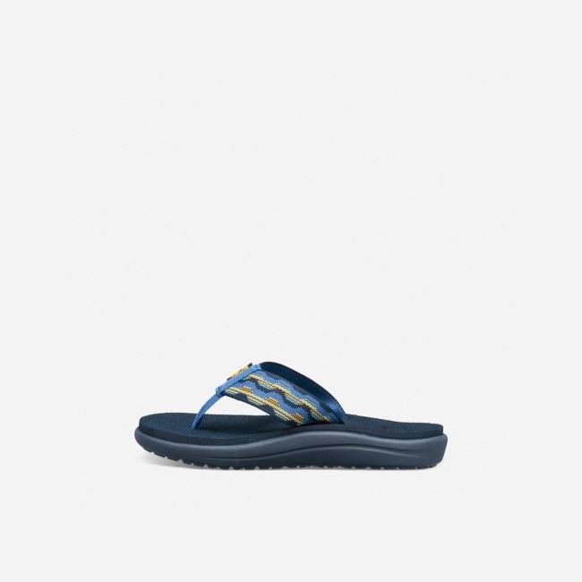 Dark Blue Teva Voya Kids' Flip Flops | KOFSE6G