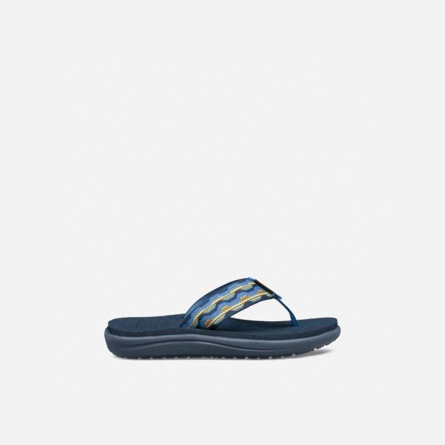 Dark Blue Teva Voya Kids\' Flip Flops | KOFSE6G