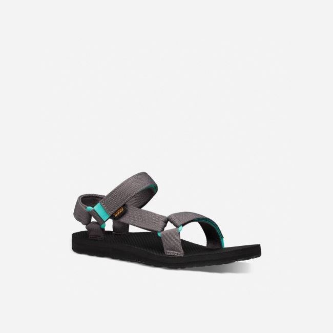 Dark Grey / Light Green Teva Original Universal Women's Sandals | LVQ21CU