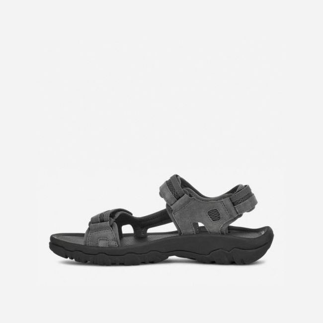 Dark Grey Teva Hudson Men's Sandals | UA8F93X