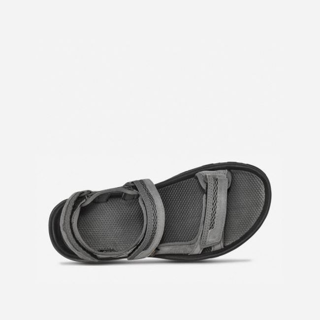 Dark Grey Teva Hudson Men's Sandals | UA8F93X