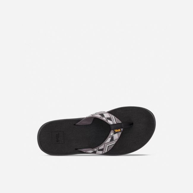 Dark Grey Teva Voya Women's Flip Flops | WDCDJRE