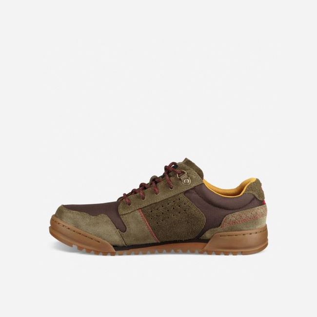 Dark Olive / Brown Teva Highside '84 Men's Sneakers | 7KBTXGT