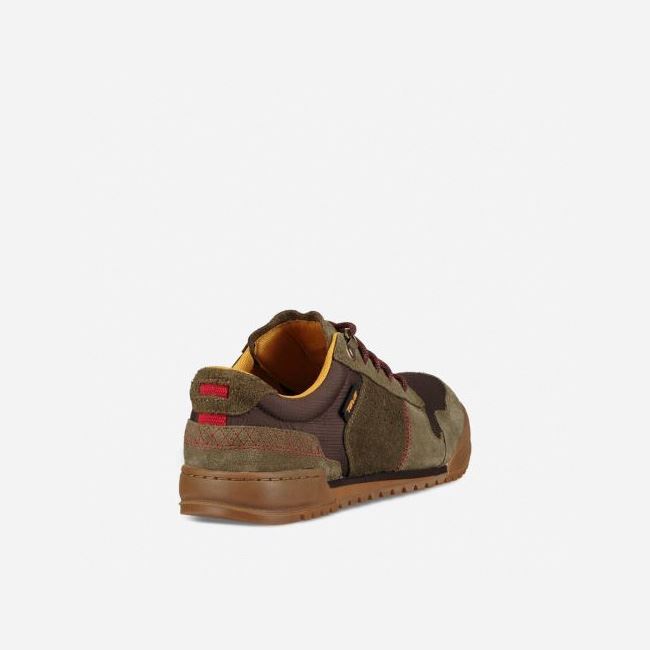 Dark Olive / Brown Teva Highside '84 Men's Sneakers | 7KBTXGT