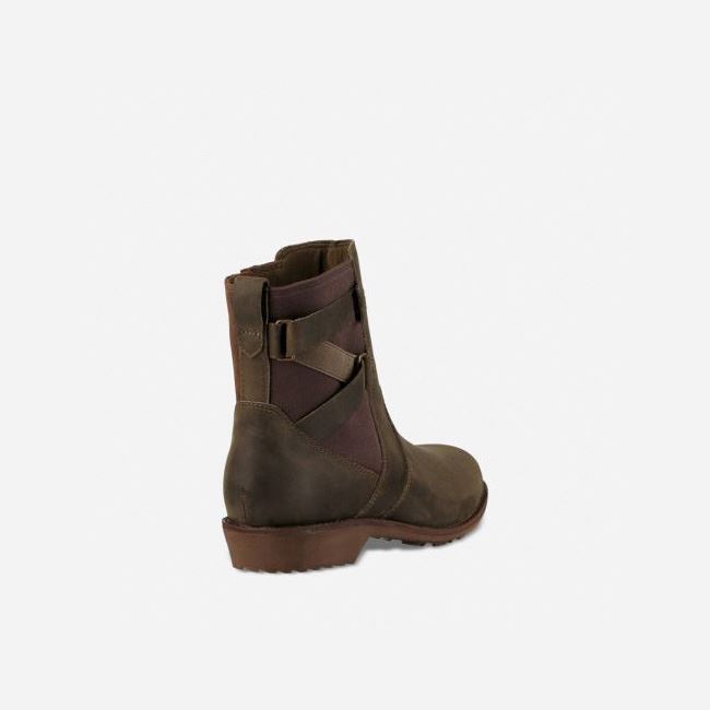 Dark Olive Teva Ellery Ankle WP Women's Boots | B2770AK