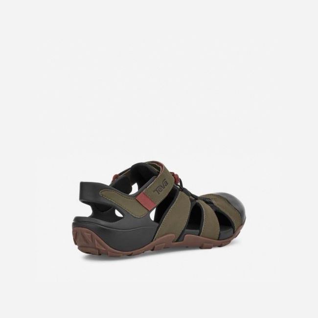 Dark Olive Teva Flintwood Men's Sandals | XP2CK4Y