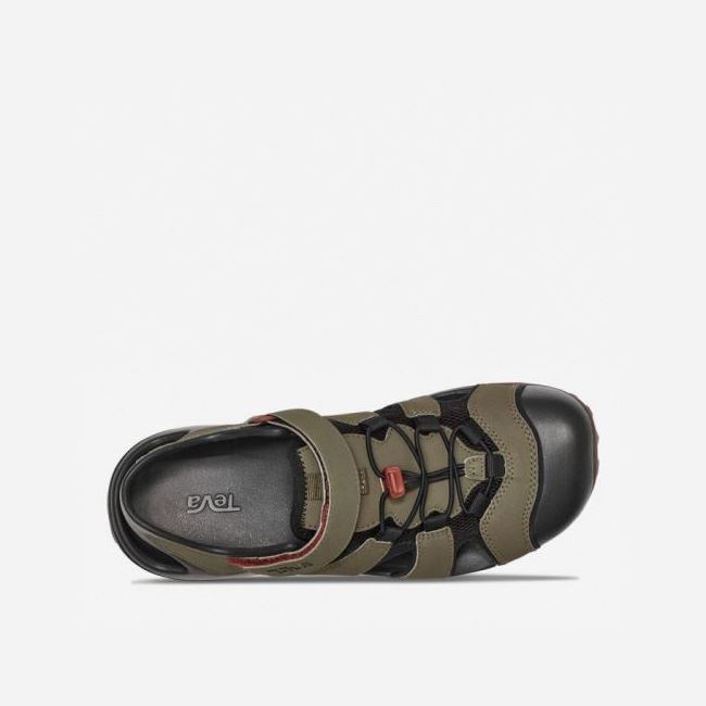 Dark Olive Teva Flintwood Men's Sandals | XP2CK4Y