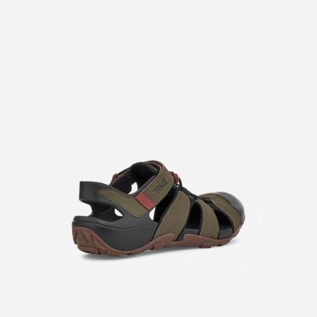 Dark Olive Teva Flintwood Men's Shoes | ZND64YM