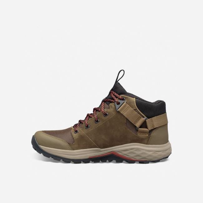 Dark Olive Teva Grandview GTX Men's Hiking Boots | 4UJ2PZF