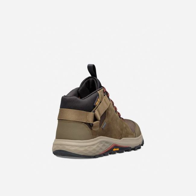 Dark Olive Teva Grandview GTX Men's Lace Ups | YZ2WYUS