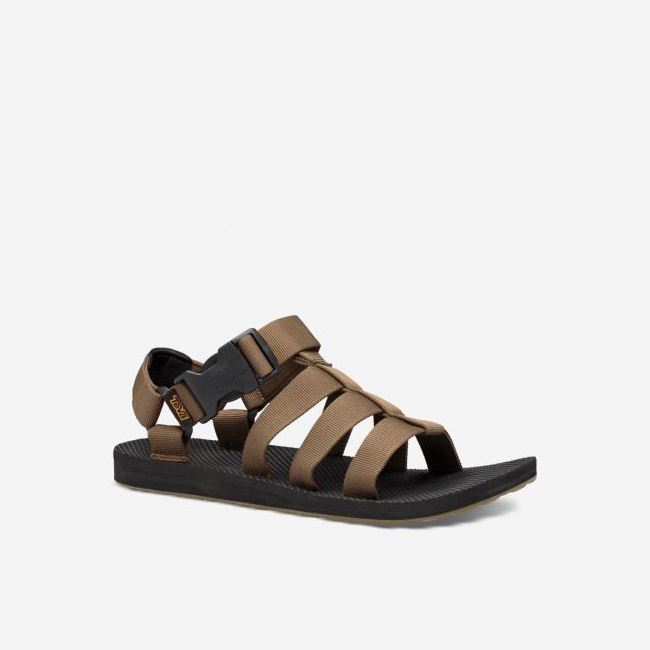 Dark Olive Teva Original Dorado Men's Sandals | RZXZIDG