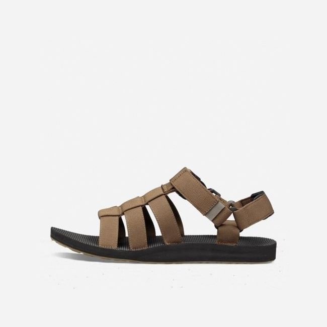 Dark Olive Teva Original Dorado Men's Sandals | RZXZIDG