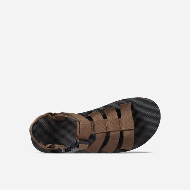 Dark Olive Teva Original Dorado Men's Sandals | RZXZIDG