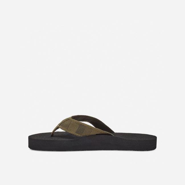 Dark Olive Teva Original Mush Men's Flip Flops | TNOCAZY