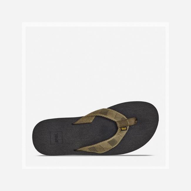 Dark Olive Teva Original Mush Men's Flip Flops | TNOCAZY