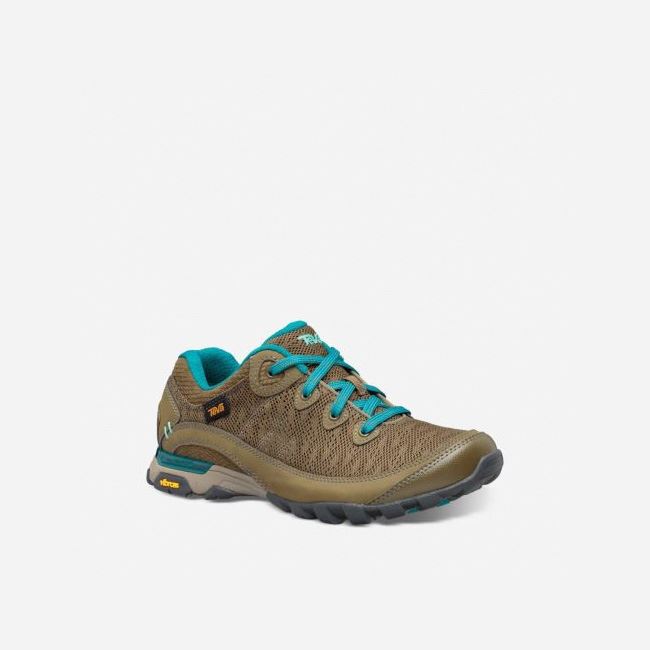 Dark Olive Teva Sugarpine II Air Mesh Women's Hiking Boots | GI4JAEQ