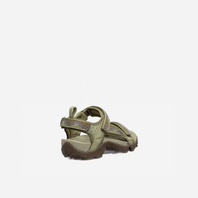 Dark Olive Teva Tanza Kids' Sandals | SJBOWVG