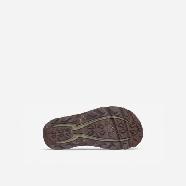 Dark Olive Teva Tanza Kids' Sandals | SJBOWVG