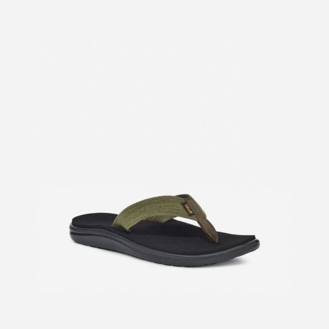 Dark Olive Teva Voya Flip Men's Flip Flops | S1OLUA0