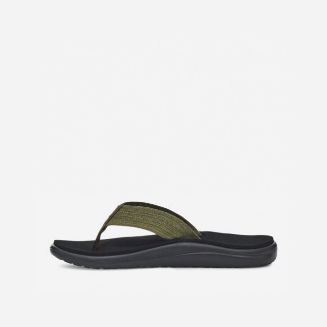 Dark Olive Teva Voya Flip Men's Flip Flops | S1OLUA0