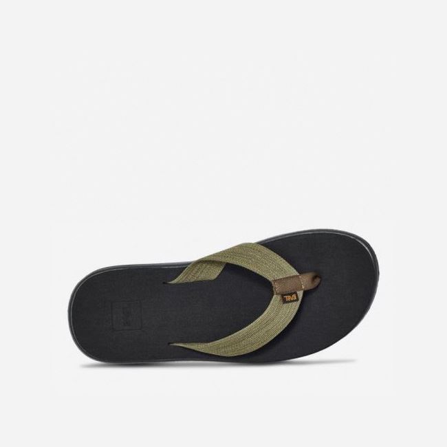 Dark Olive Teva Voya Flip Men's Flip Flops | S1OLUA0