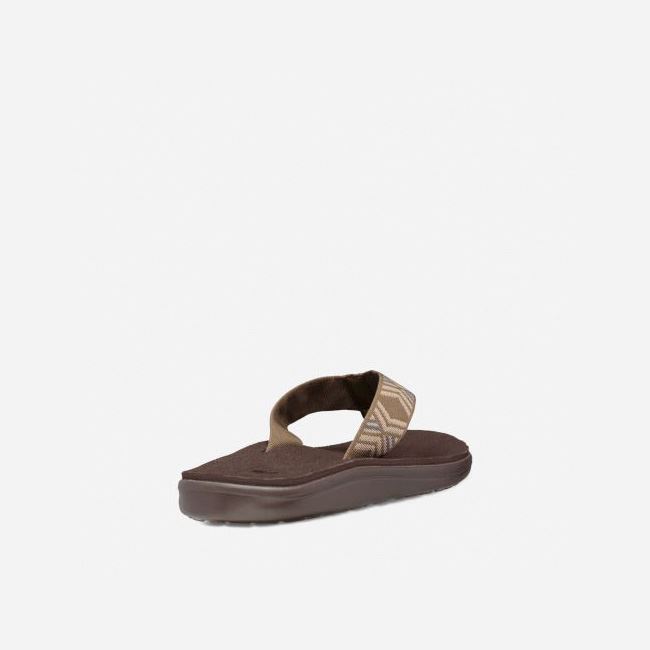 Dark Olive Teva Voya Flip Men's Sandals | N6Q0UY4