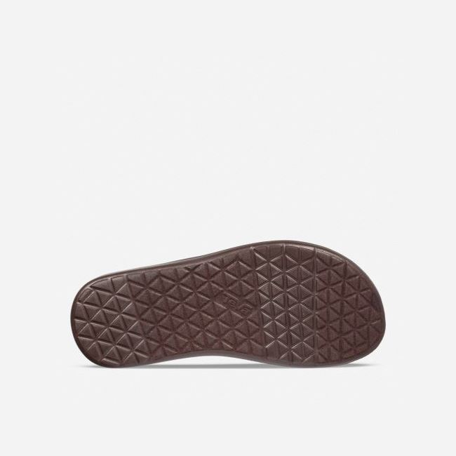 Dark Olive Teva Voya Men's Flip Flops | 08J26EQ