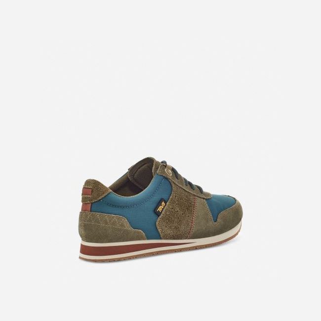 Dark Olive / Turquoise Teva Highside '84 Women's Sneakers | 02KJID3