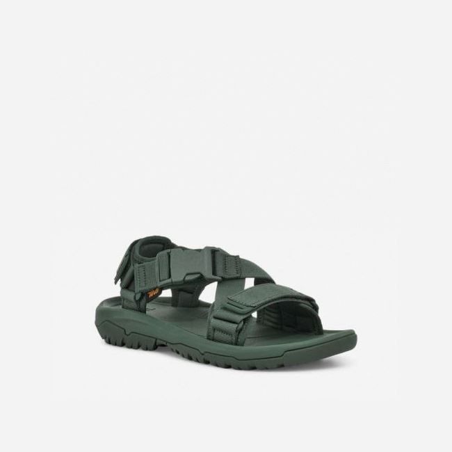 Deep Green Teva Hurricane Verge Men's Sandals | HRPIZOI