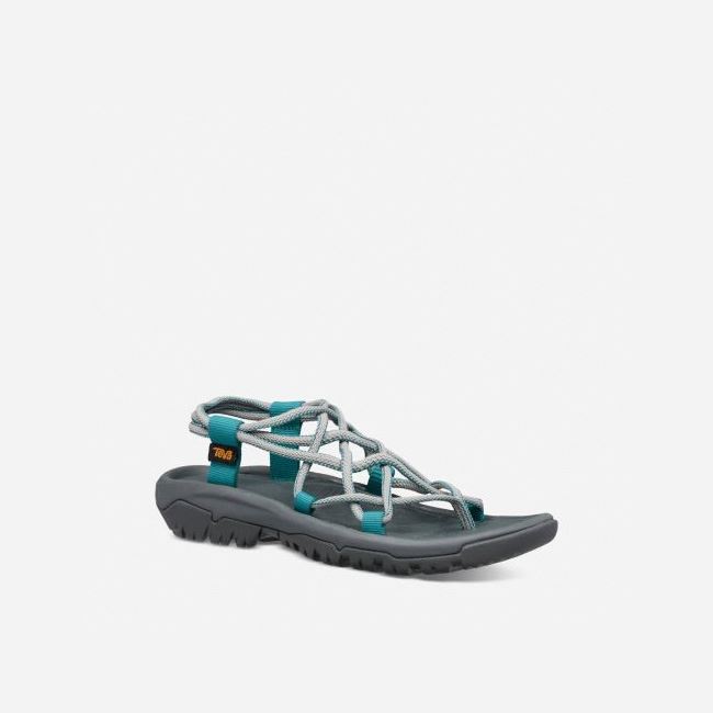 Deep Grey / Turquoise Blue Teva Hurricane XLT Infinity Women's Sandals | N2LKAQ0