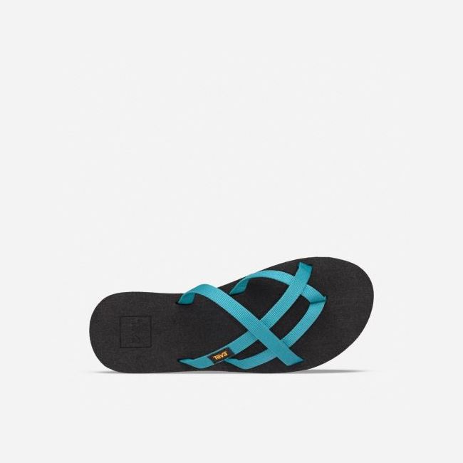 Deep Lake Teva Olowahu Women's Flip Flops | PBO6Q0M