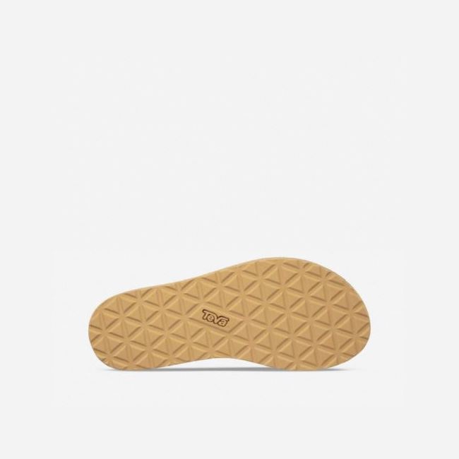 Desert Sand Teva Midform Universal Leather Women's Sandals | UIWWAUR